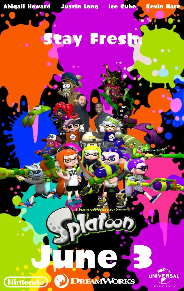 Classic game Splatoon 3 poster anime painting art Canvas printing Wall Home Living Room Internet bar decoration hanging painting Peaceful Pleasures Health and Wellness
