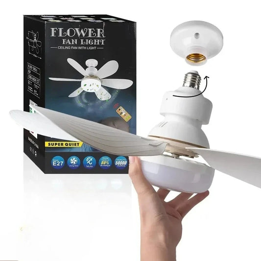 LED 30W Ceiling Fan Light E27 Remote Control Dimmable | 42cm Ceiling Fan Light Peaceful Pleasures Health and Wellness