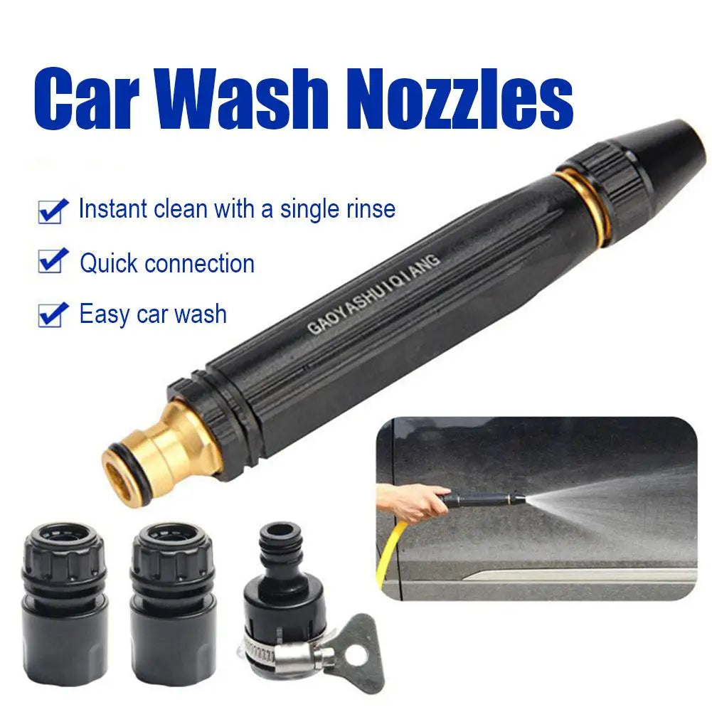 Adjustable High Pressure Garden Hose Sprayer Nozzle | Car & Plant