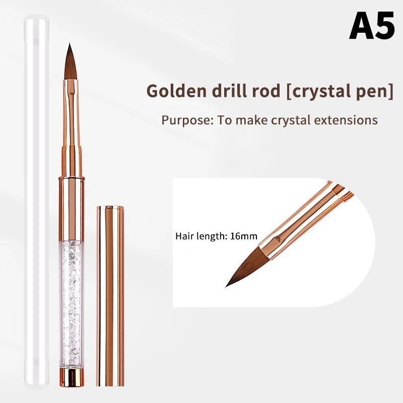 1 PCS Nail Brush For Manicure Art Brush Nail Salon Brush Gadgets Nail Supplies For Professionals Peaceful Pleasures Health and Wellness A5
