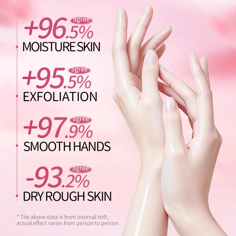 SADOER Sakura Niacinamide Hand Mask Gloves | 5 Pairs Moisturizing