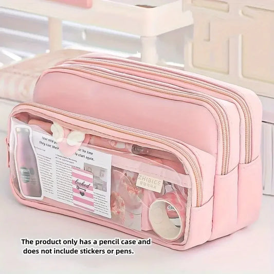 Large Capacity Pencil Case & Cosmetic Bag | Back to School Pencil & Cosmetic Bag Peaceful Pleasures Health and Wellness