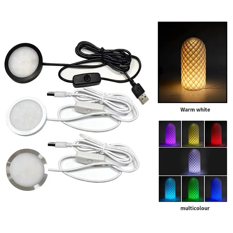 DIY LED Lamp Kit – Adjustable Warm/Cool Light Parts, No Shell