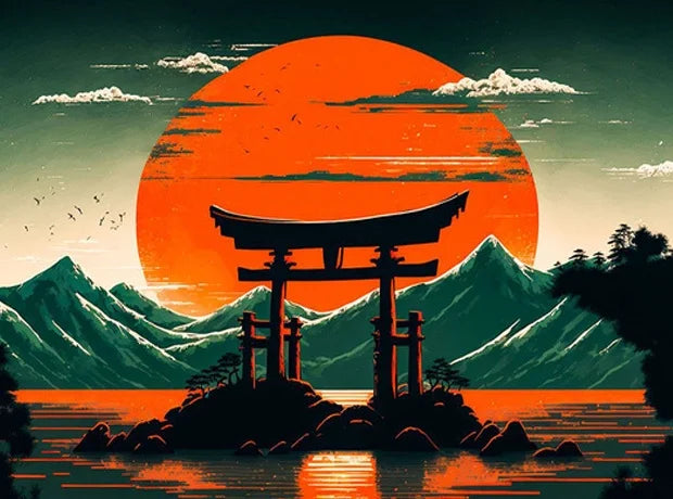 RUOPOTY Painting By Numbers For Starter Kit Thick colored Chinese style landscape architecture For Home Decoration Peaceful Pleasures Health and Wellness 9945636 50x70cm Unframed