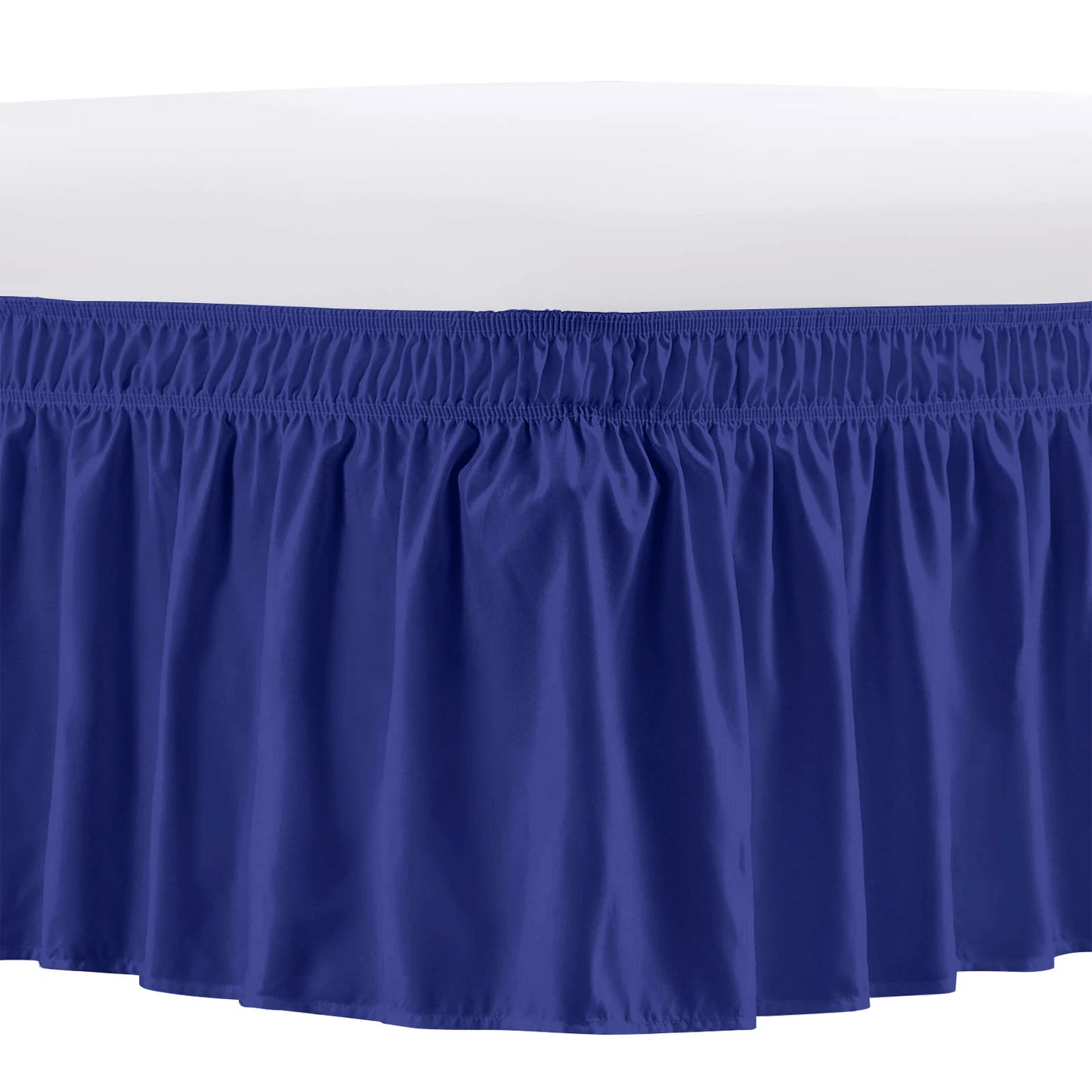 Elastic Wrap-Around Bed Skirt | Wrinkle Resistant Dust Ruffle