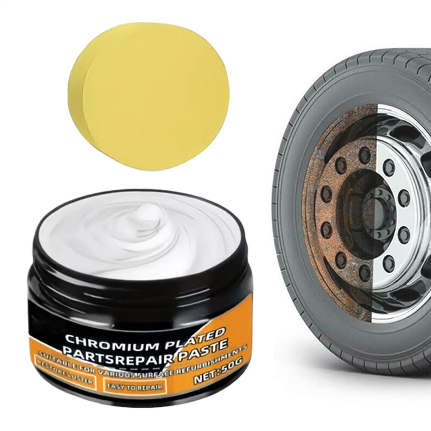Chrome Polish Metal Repair Cream 50g – Scratch & Rust Remover