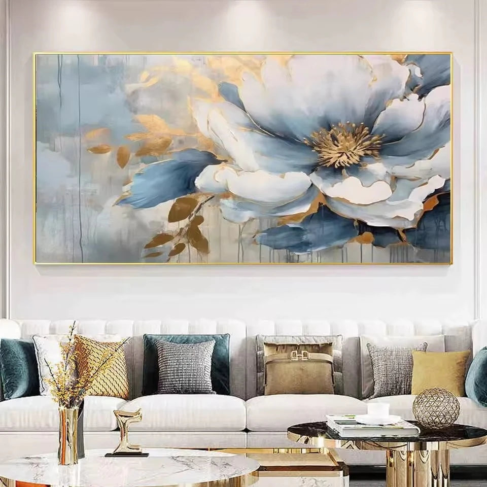 Modern Wooden Wall Canvas Painting, Vibrant Floral Hummingbird Art Poster, Decor Artwork for Living Room and Bedroom, No Frame Peaceful Pleasures Health and Wellness ZLH015 70x140cm No Frame