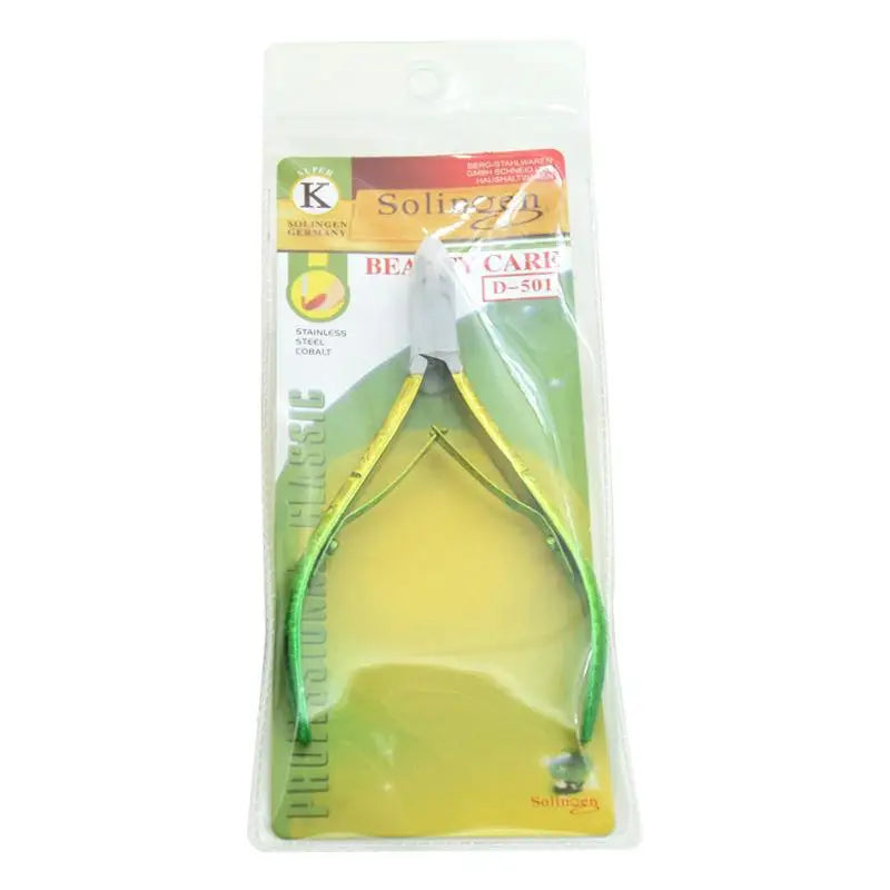 1 Pcs Cuticle Nippers Nail Manicure Cuticle Scissors Clippers Trimmer Dead Skin Remover Pedicure Stainless Steel Cutters Tool Peaceful Pleasures Health and Wellness PVC yellow-green