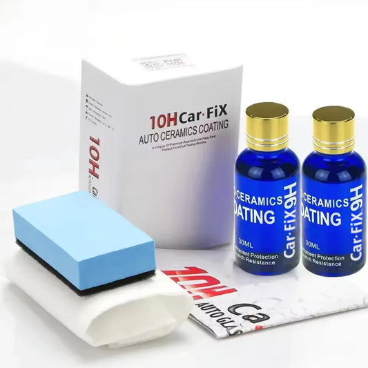 2Pcs 30ml 10H Anti-Scratch Auto Ceramic Glass Coat Liquid Hydrophobic Paint Care Polish Super Detailing Coating For Car Styling Peaceful Pleasures Health and Wellness 1 set