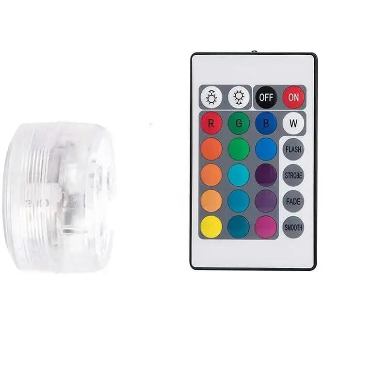 RGB 16-Color LED Submersible Light | IP68 Waterproof Pool & Pond