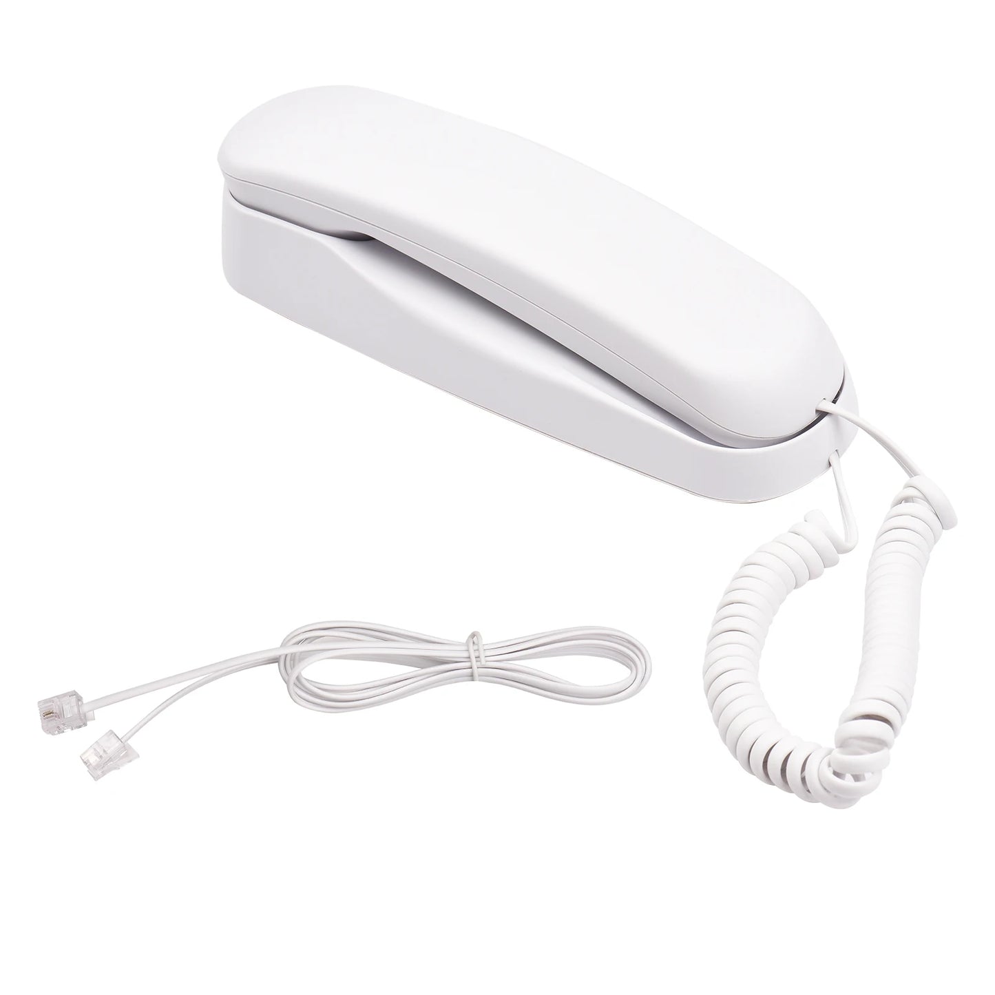 Mini Corded Landline Phone | Wall Mountable, Mute & Redial