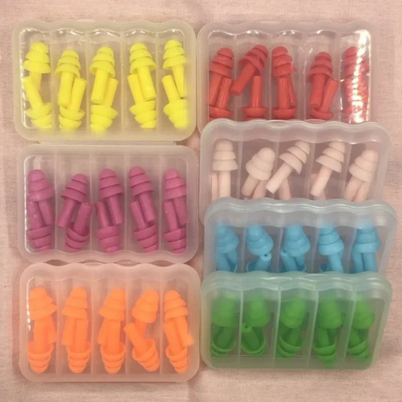 5Pairs Soft Silicone Earplugs for Swimming Anti-Noise Waterproof Diving Ear Clips Protection for Adult & Child Swimmers Peaceful Pleasures Health and Wellness