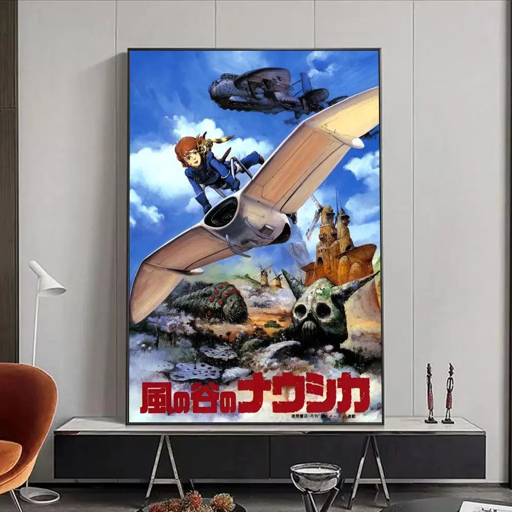 Nausicaä of the Valley of the Wind Anime Canvas Wall Art Poster