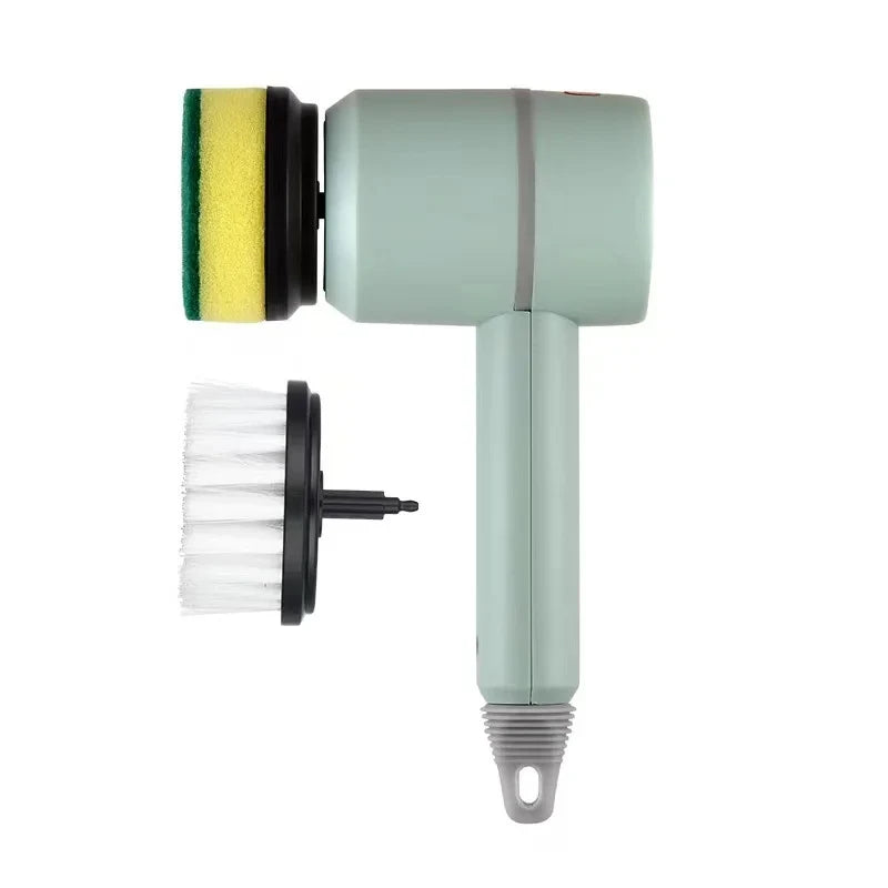2025 Multi Functional Wireles Electric Cleaning Brush Household Toilet Cleaning Tool Handheld Kitchen Cleaning Brush Peaceful Pleasures Health and Wellness green