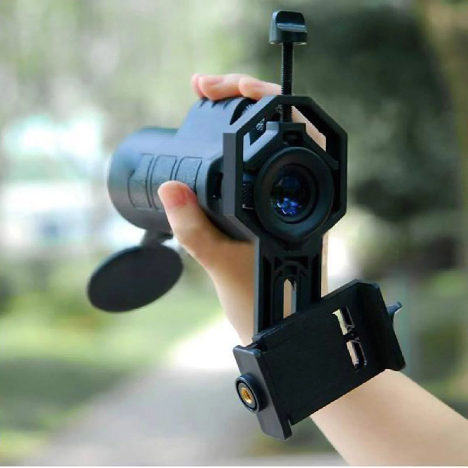 Universal Mobile Phone Holder Clamp Portable Spotting Scope Cellphone Adapter Mount Compatible Binoculars Monocular Microscope Peaceful Pleasures Health and Wellness