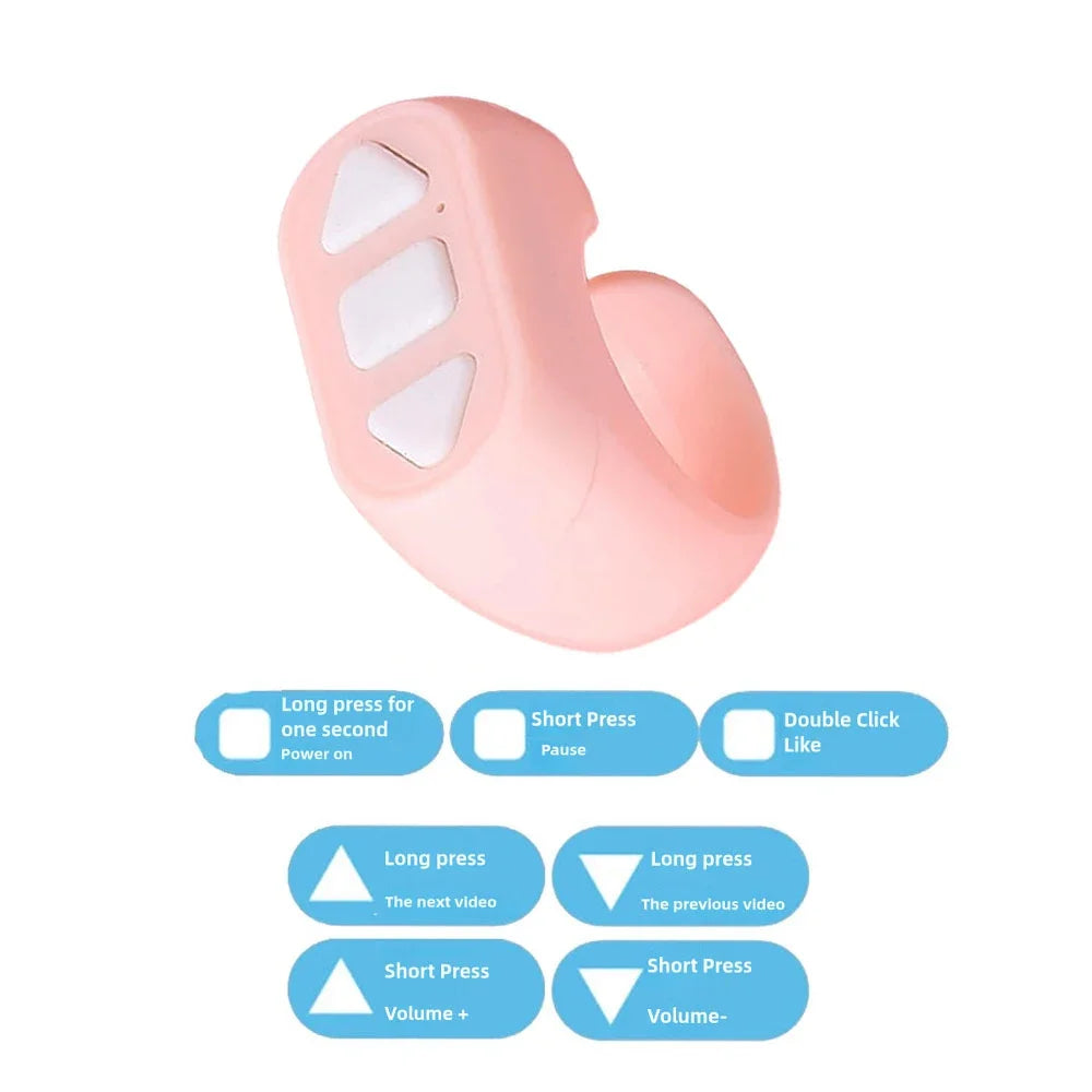 Bluetooth Ring Remote – TikTok Scroll, Selfie & Camera Control Peaceful Pleasures Health and Wellness