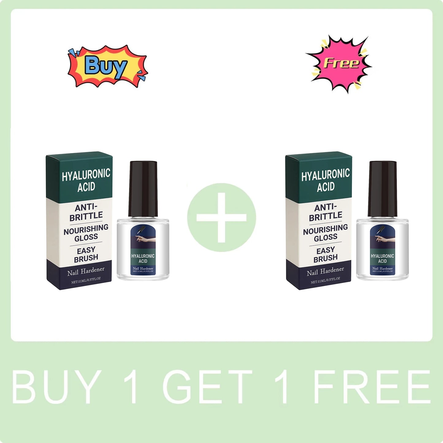 Nourishing Nail Serum Anti Brittle Nail Improve Cracked Cuticles Easy Brush Strengthen Nail Hyaluronic Acid Nail Cuticle Oil Peaceful Pleasures Health and Wellness Buy 1 Get 1 Free