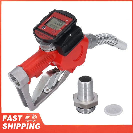 BSP Automatic Fueling Nozzle Meter Aluminum Alloy Digital Flow Diesel Peaceful Pleasures Health and Wellness