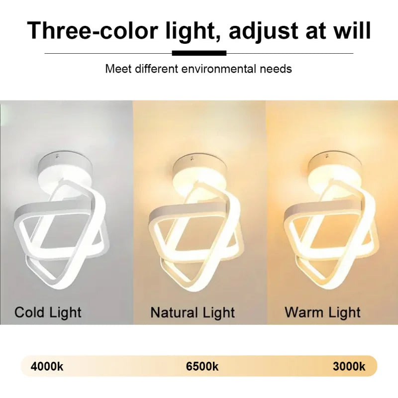 RUNTOIN LED Ceiling Light | Hallway, Balcony & Office Lamp