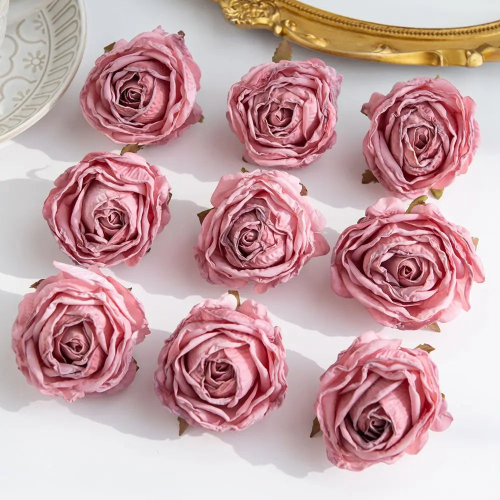 Artificial Silk Rose Heads – Wedding, DIY & Party Decor