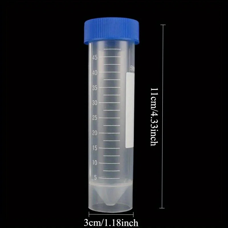 50ml Screw Cap Centrifuge Tubes | Lab Sample Storage Vials