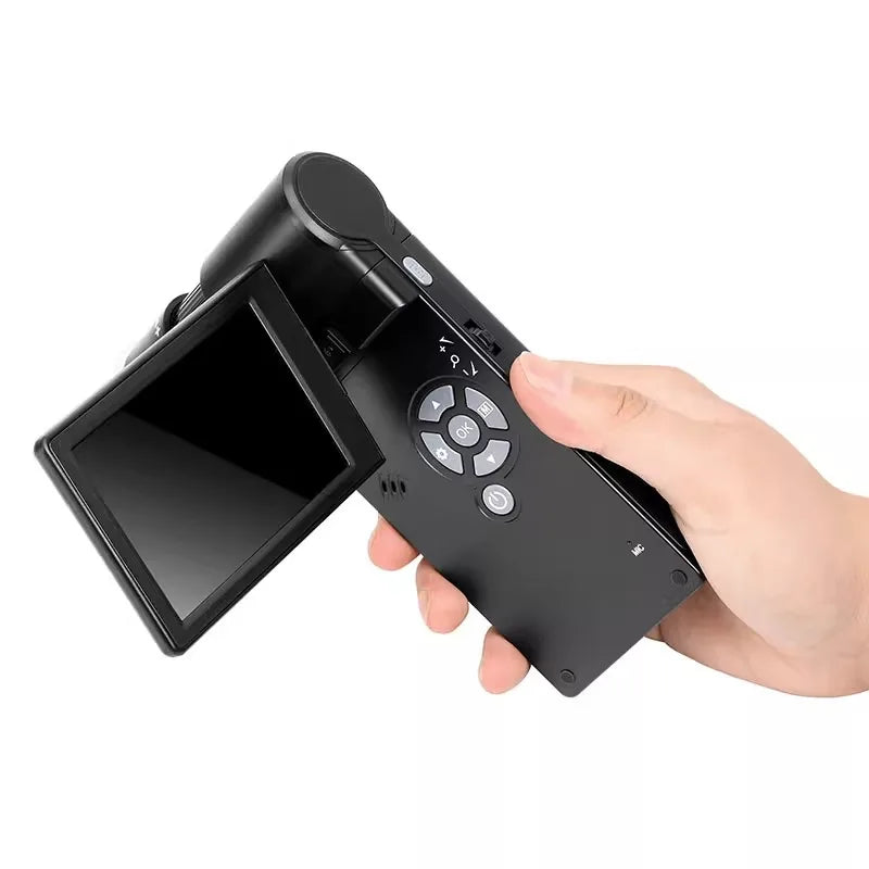 4-Inch Large Screen Electron Microscope, Handheld Digital Magnifying Glass, Portable Maintenance Peaceful Pleasures Health and Wellness