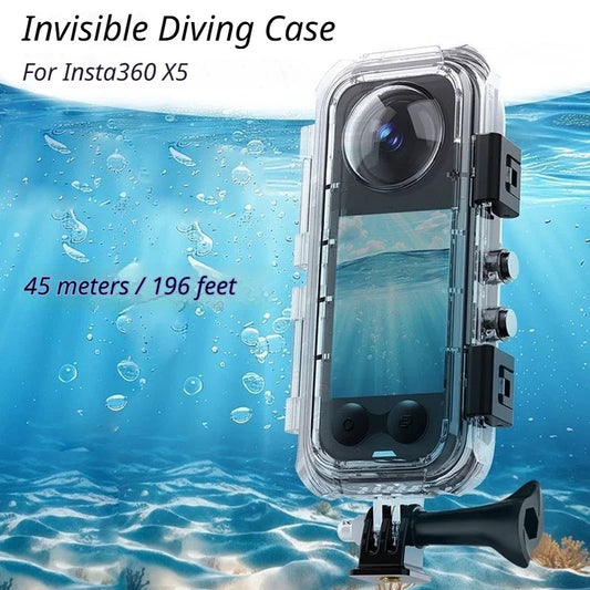 Insta360 X5 Invisible Dive Case – 60M Waterproof Housing Underwater Camera Housing Oasis Select
