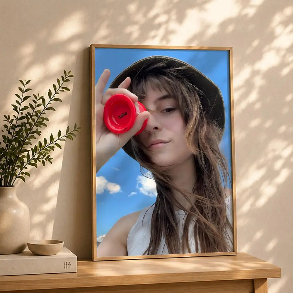 Singer F-Faye WebsterS Poster HD Self Adhesive Waterproof Wall Art Ideal for Home Office Dorm Bedroom Great Gift Peaceful Pleasures Health and Wellness White12 15X20cmNoframe