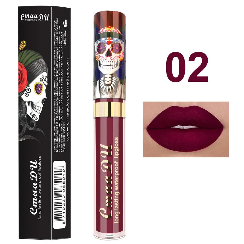 Cmaadu Matte Lip Gloss – Waterproof Long-Lasting Red Lipstick