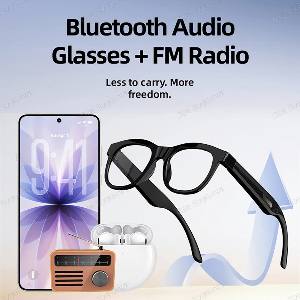 Fashion New Wireless BT Call Outdoor Sports Waterproof Multifunctional Smart Glasses Music Playback Anti-UV Smart Sunglasses Peaceful Pleasures Health and Wellness