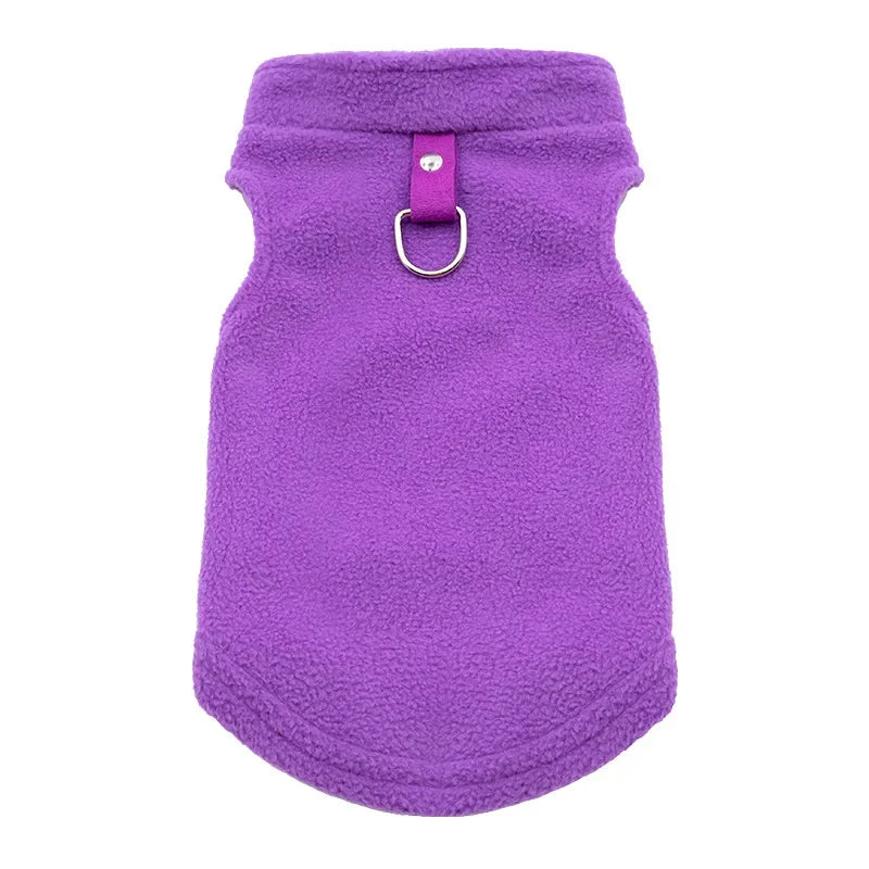 Fleece Dog Vest – Winter Jacket for Small Dogs & Cats