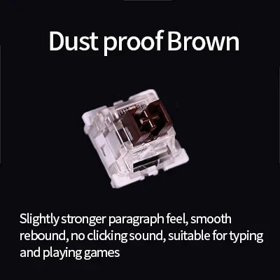 Dustproof Mechanical Keyboard Switches – Clicky Linear Tactile