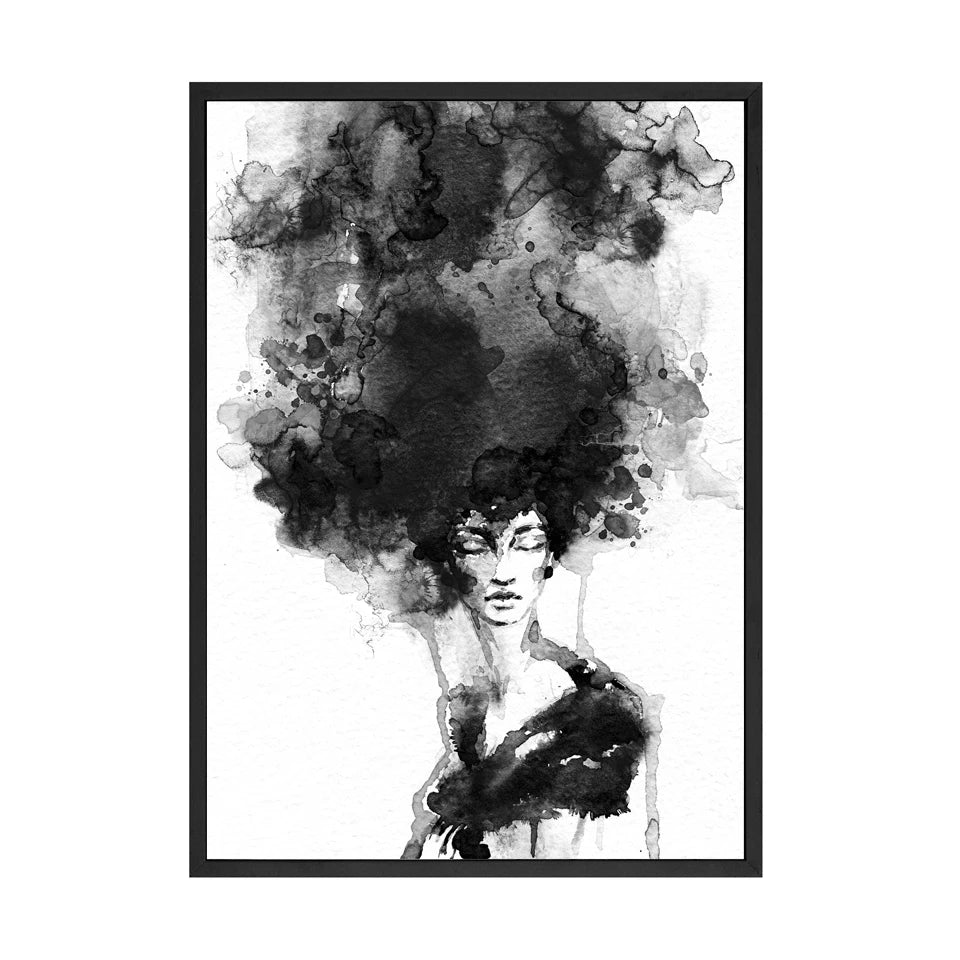 Llama in a Taxi NYC Times Square Canvas Wall Art | B&W Print