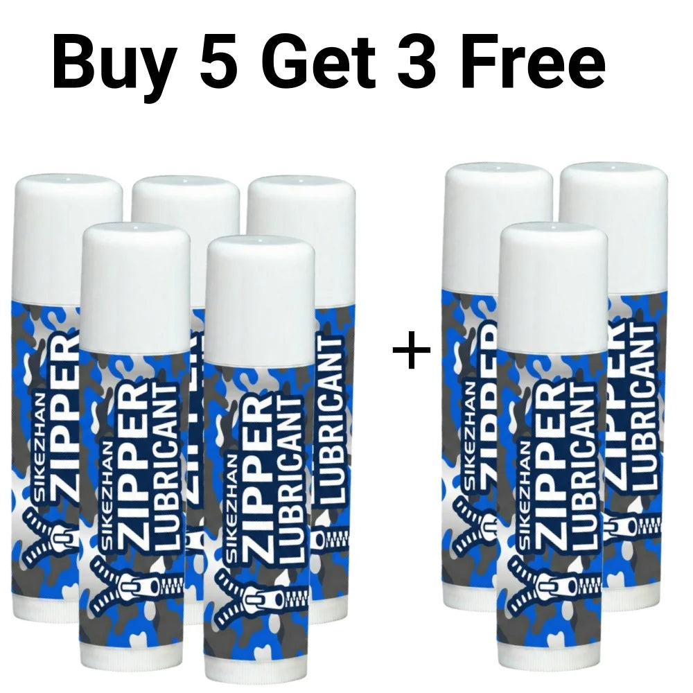 Zipper Wax Lube Stick Marine Grade Lubricant for Wetsuits Boat Bimini Tops Coolers Tents. Waterproof & Odorless Zip Care Peaceful Pleasures Health and Wellness 8PCS