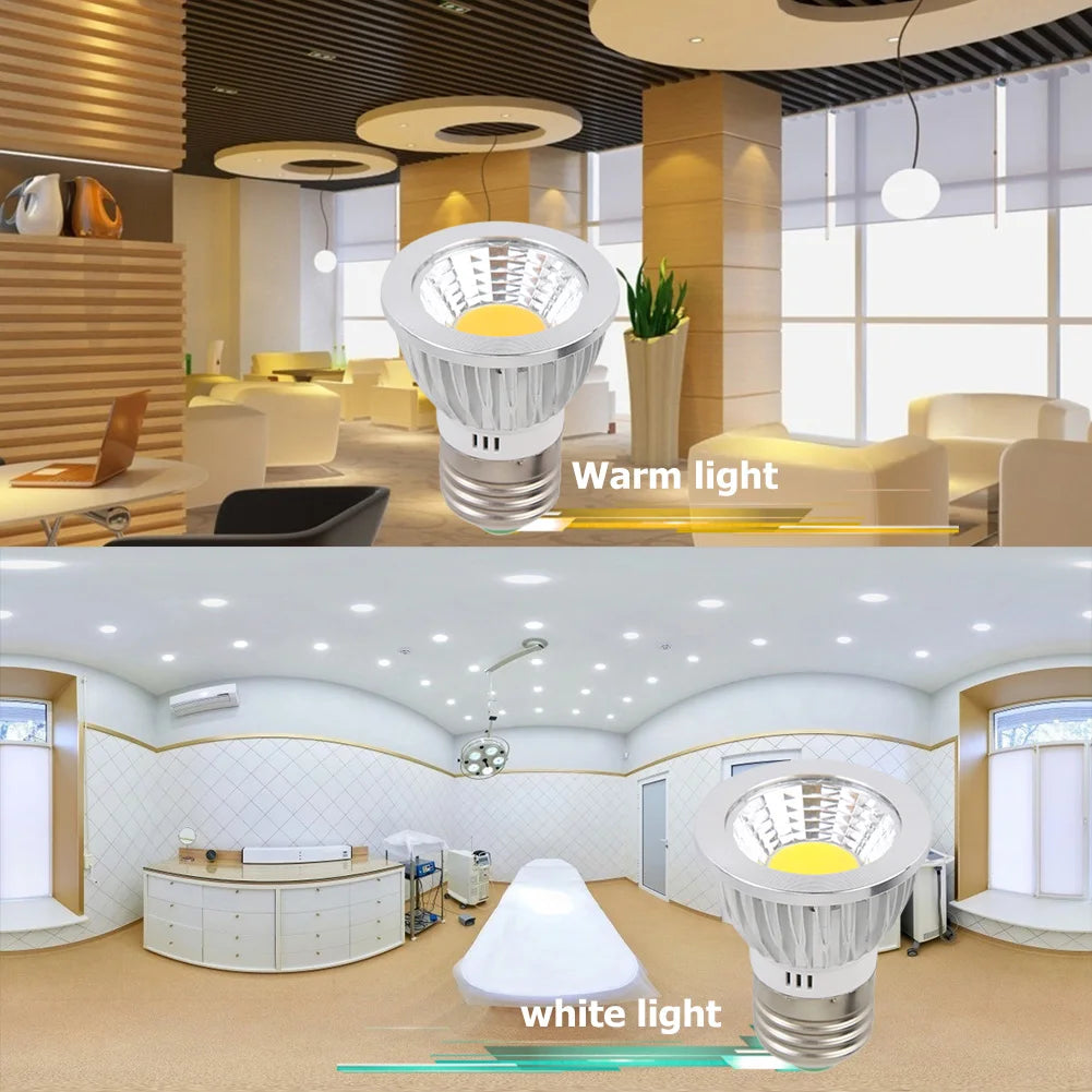 COB Spotlight 9W LED Bulb E27 – Warm & Cool White Home Light LED Light Bulb Peaceful Pleasures Health and Wellness