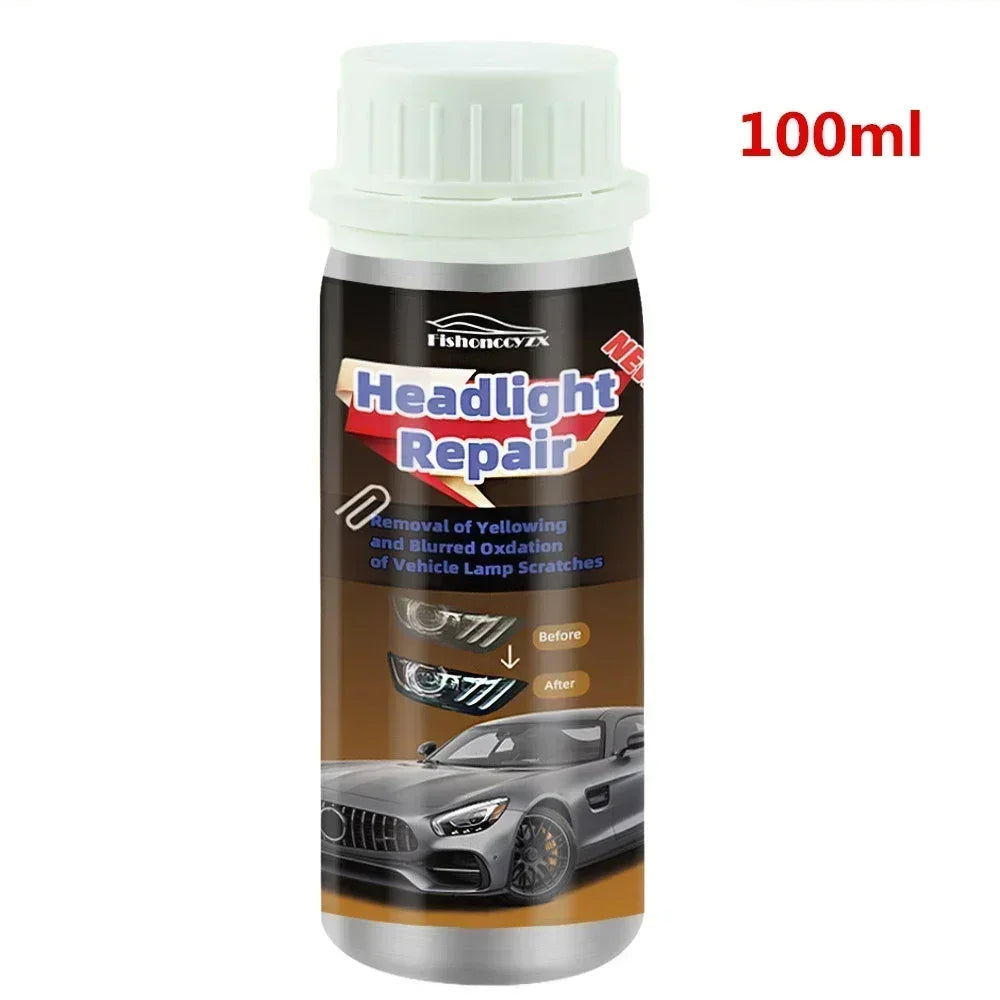 800ml Headlights Liquid Polymer Headlight Chemical Polish Repair Fluid Refurbishment Scratch Repair Polishing Headlights Kit Peaceful Pleasures Health and Wellness 100ml