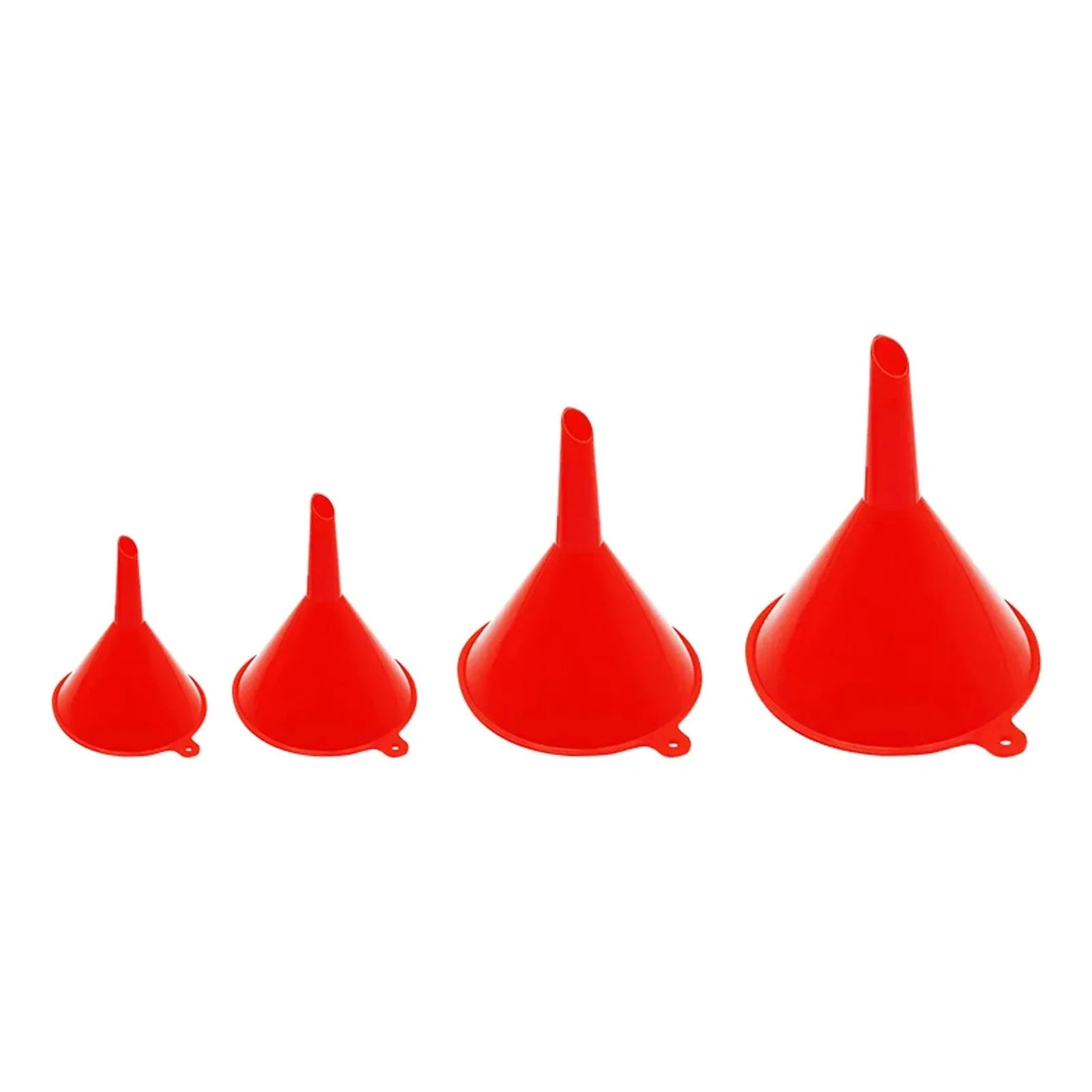 4-Piece Plastic Funnel Set – Kitchen, Auto & Home Use