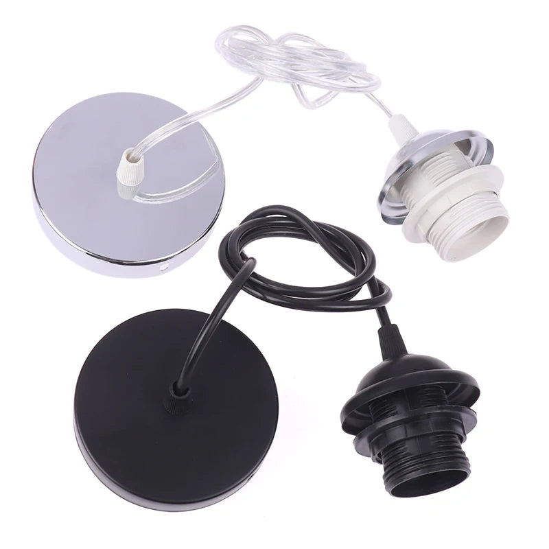 Home Retro E27 Hanging Lamp Holder With 1m/1.5m Hanging Wire Ceiling Lamp Holder Socket Lamp Base For Hanging Pendant Lights Peaceful Pleasures Health and Wellness
