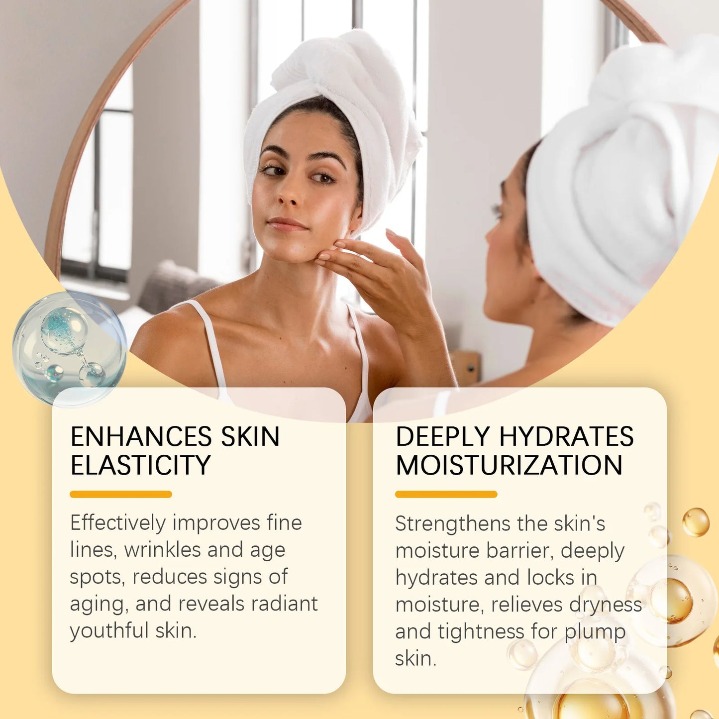 Retinol Face Cream Enhance Skin Firmness Deeply Hydrate Brighten Tone Repair Damaged Skin Barrier Hyaluronic Acid Facial Creams Peaceful Pleasures Health and Wellness
