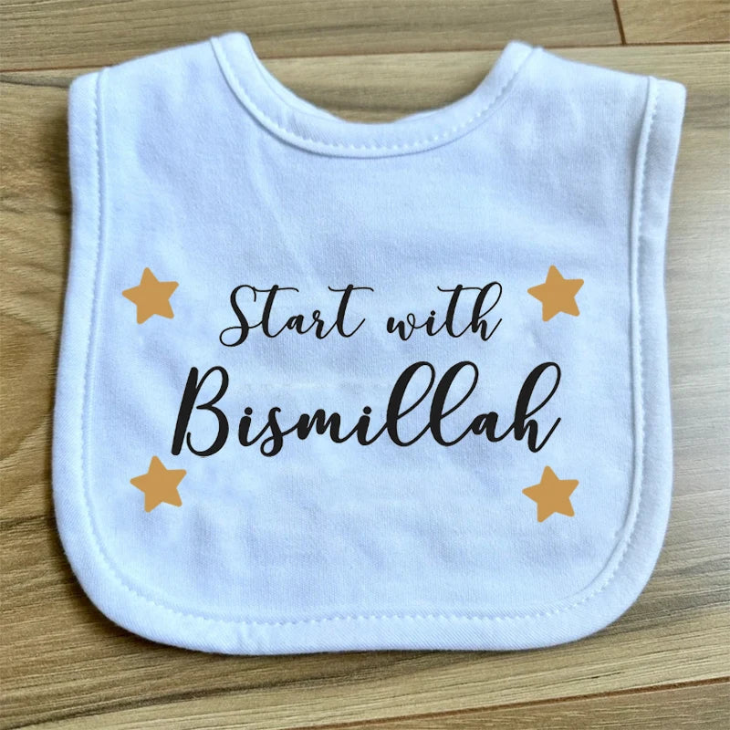 Bismillah Baby Bib | Islamic Muslim Baby Shower Gift