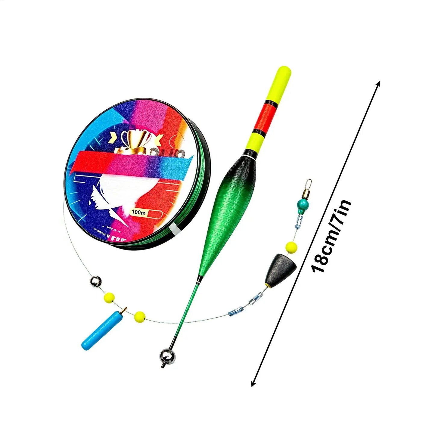 Automatic Bobber Fishing Line Set – 100M Nylon Color Float