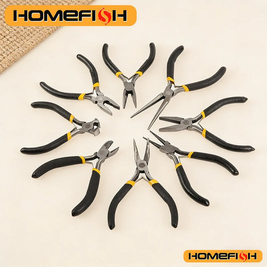 Carbon Steel Jewelry Pliers – Round, Flat & Long Nose Mini Tool Jewelry Hand Pliers Peaceful Pleasures Health and Wellness