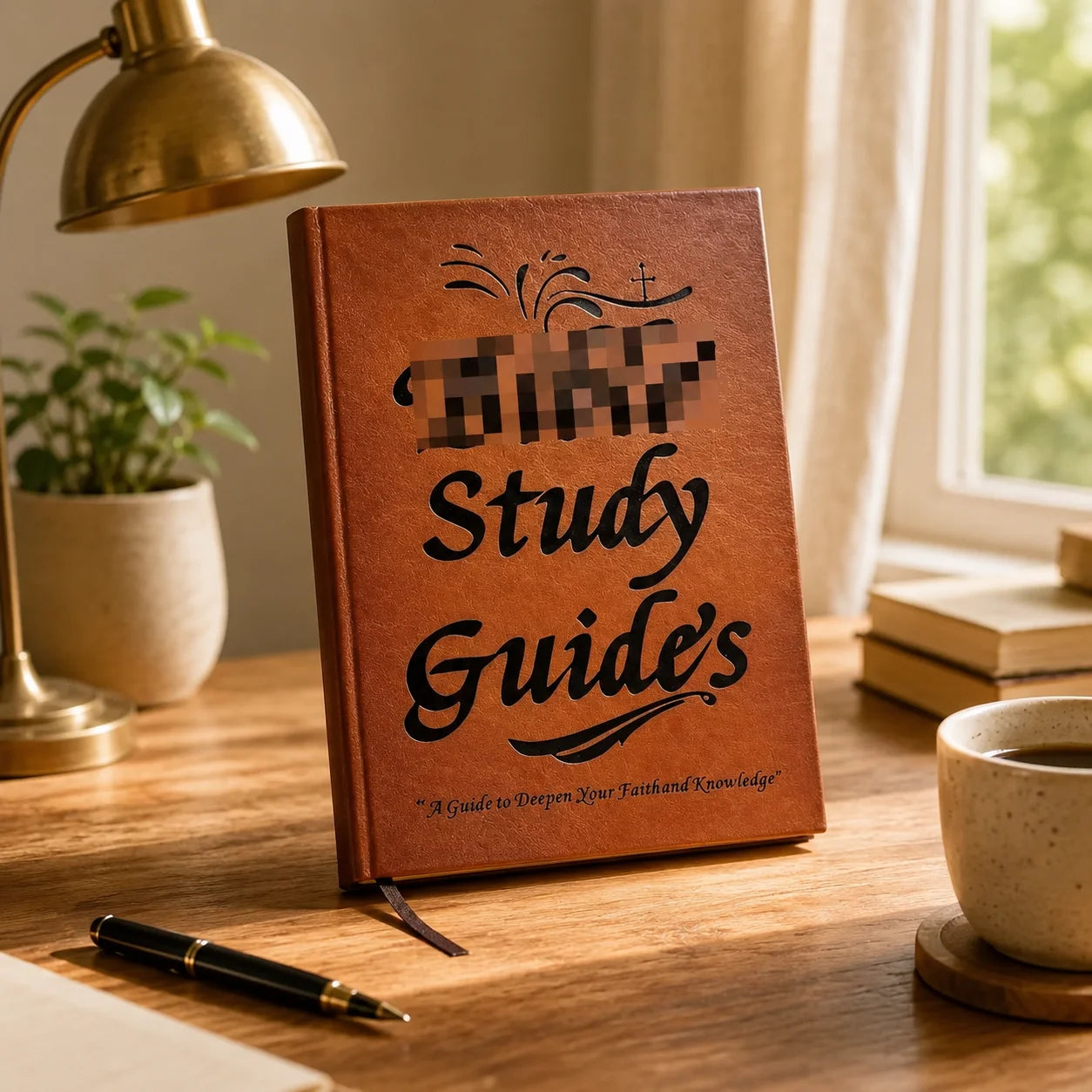 Christian Bible Study Journal Leather Prayer Notebook Thin Devotional