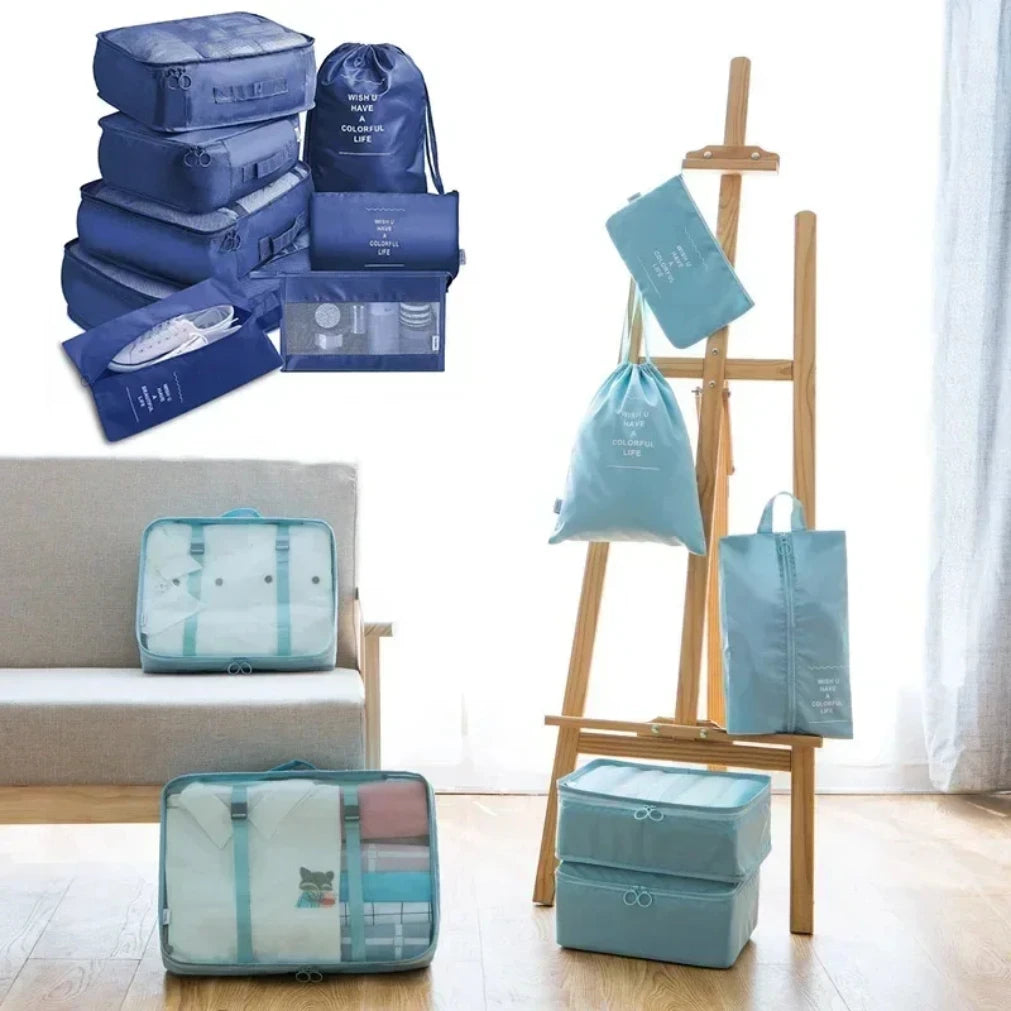 7-Piece Packing Cubes Set | Travel Luggage Organizer Bags