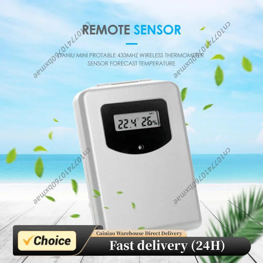 Digital Wireless Thermometer Sensor Remote Forecast Temperature Humidity Indoor Peaceful Pleasures Health and Wellness Default Title