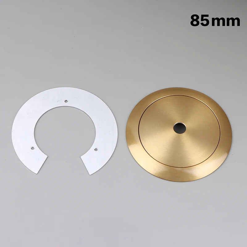 Aluminum Cap For Glass Globe Lampshade Arc Tray Flying Saucer Style Holder Lightweight Durable For Home Restaurant Lighting Peaceful Pleasures Health and Wellness 85mm Copper