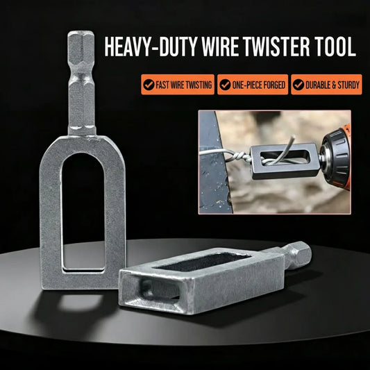 Steel Wire Twister Tool Electric Drill Attachment Fast Wire Twisting Fence Wire Tying Tool Cable Device For Construction Farm Peaceful Pleasures Health and Wellness