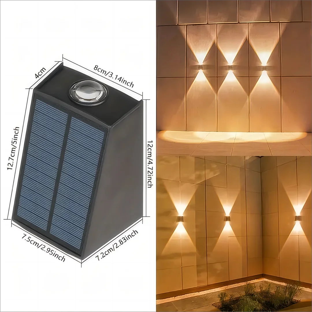 Solar Outdoor Wall Washer Light – Waterproof Garden Mood Lighting