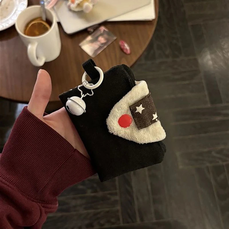 Cute Rice Ball Card Holder Coin Purse – Canvas Mini Wallet