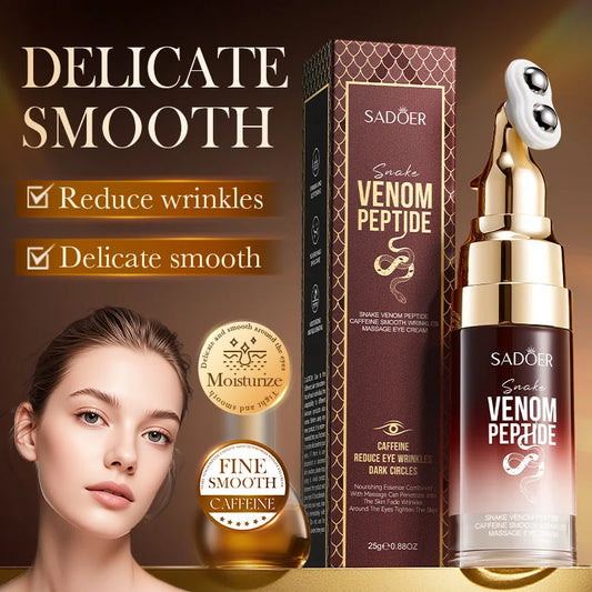 SADOER Snake Venom Peptide Caffeine Eye Cream | Anti-Aging Anti-Aging Eye Cream Peaceful Pleasures Health and Wellness